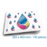 Puzzles cartonnés avec cadre - 285 x 405 mm - 192 pièces